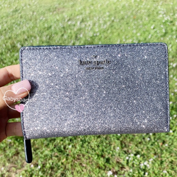 kate spade Handbags - Kate spade glitter bifold medium wallet SALE‼️